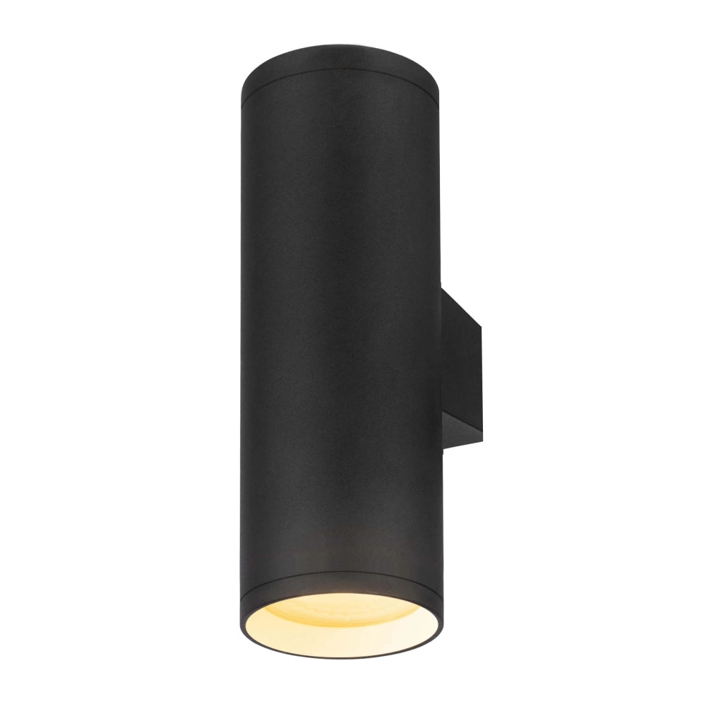 Applique Torre 2 luci GU10 nera in metallo Light Prestige