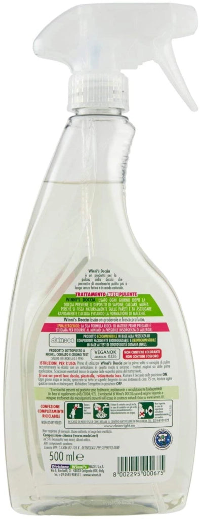 SET 12 WINNI'S NATUREL DETERGENTE PER DOCCIA TRIGGER SPRAY 500 ML