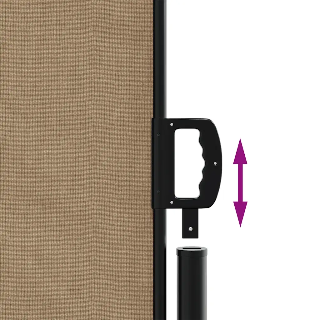 Tenda da Sole Laterale Retrattile Tortora 200x300 cm 4004364
