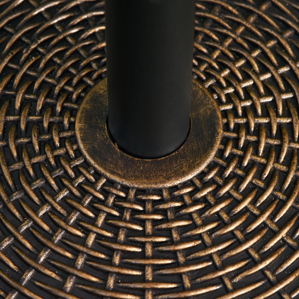 Base per Ombrellone Rotonda ¨C Minimal ¨C Plastica Effetto Rattan