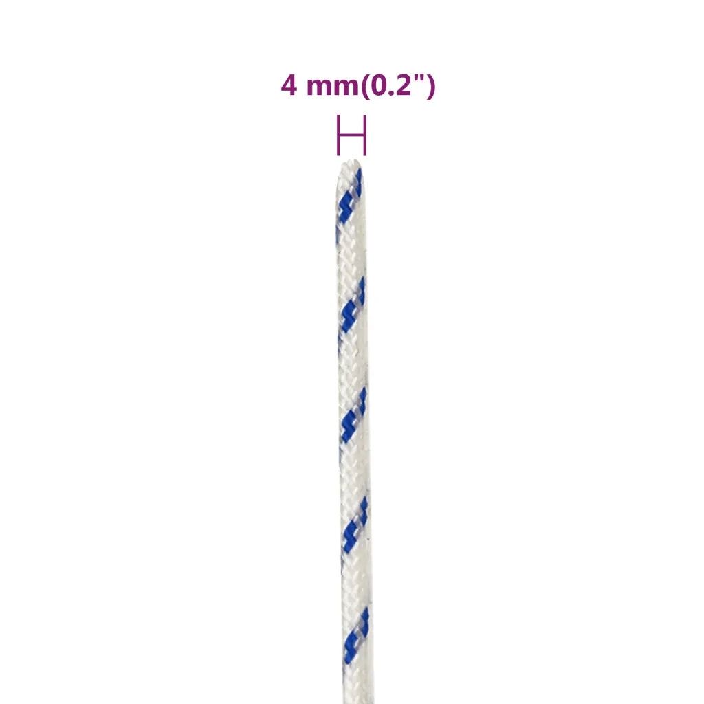 Corda | Fune per barca Bianca 4 mm 100 m in Polipropilene