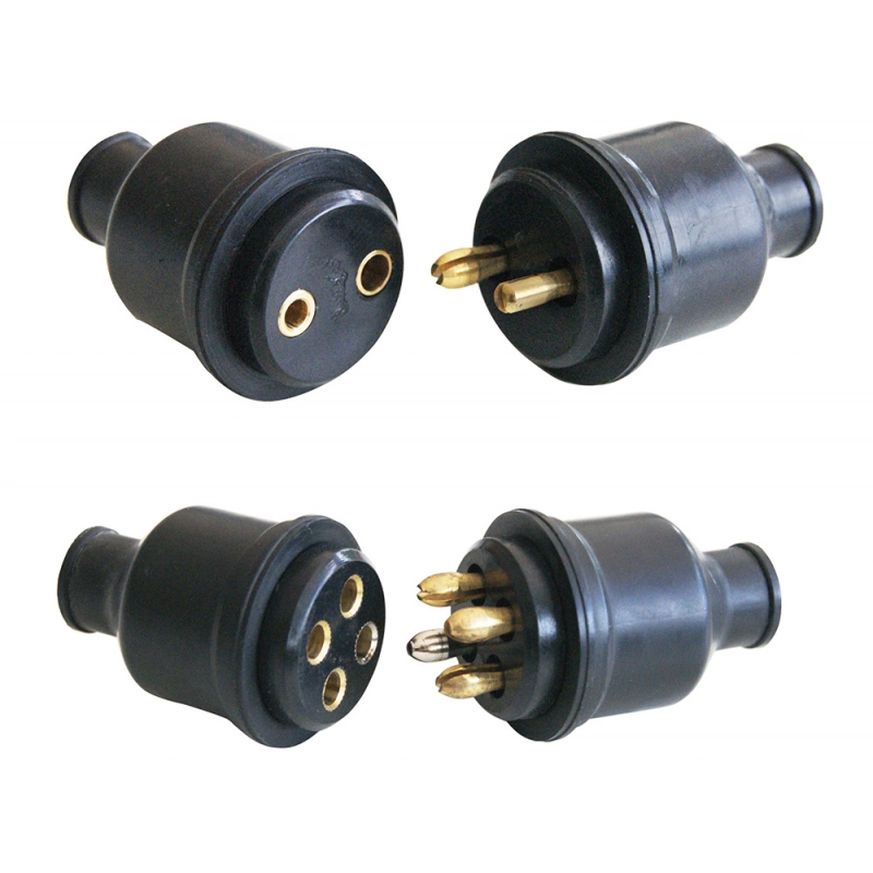 PRESA SPINA 2 POLI NYLON QUADRIPOLAR PLUG AND SOCKET