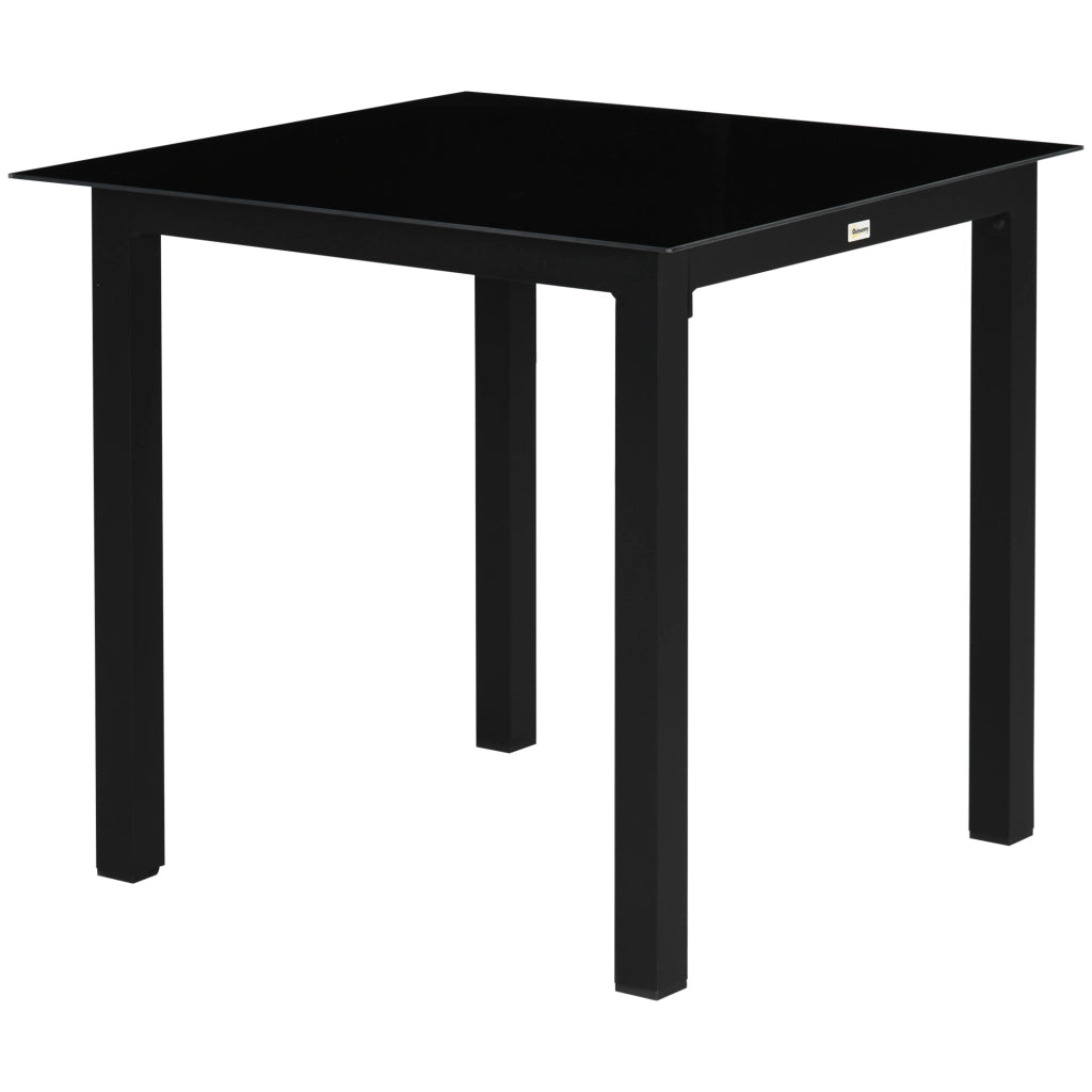 Tavolo da Giardino ¨C Zephmum ¨C Nero 80x80x74