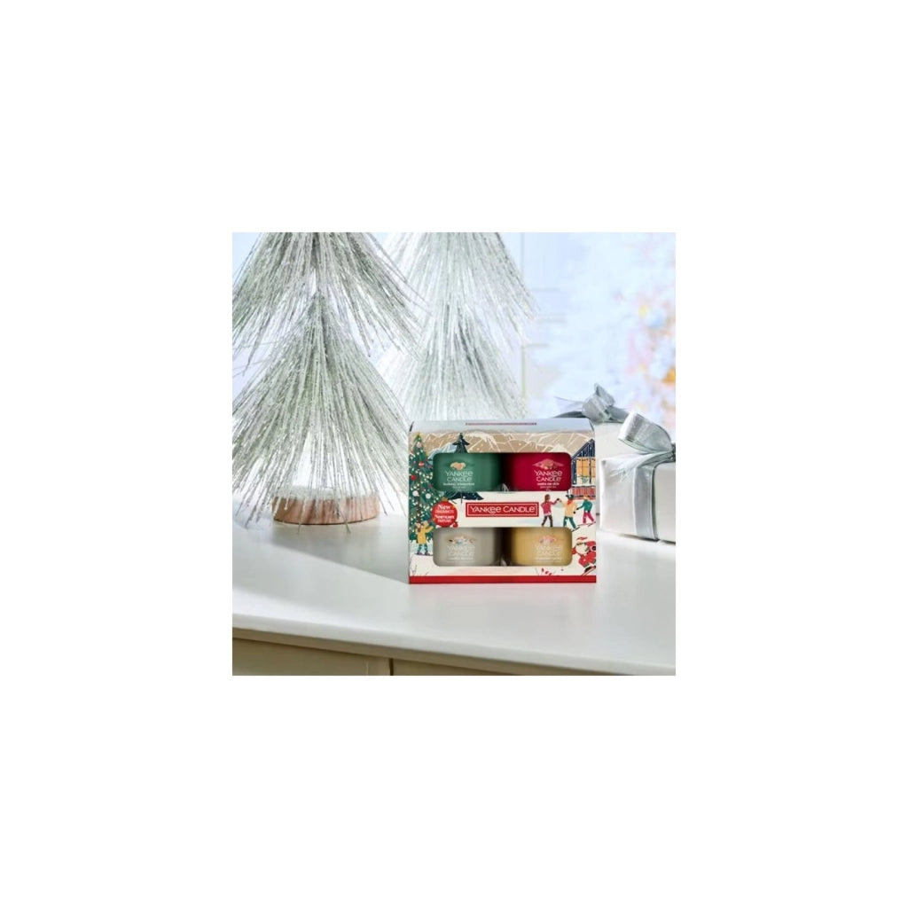 Confezione regalo 4 candele mini