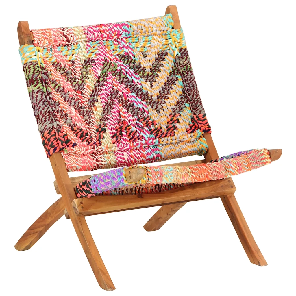 Sedia Chindi Pieghevole Multicolore in Tessuto 286608