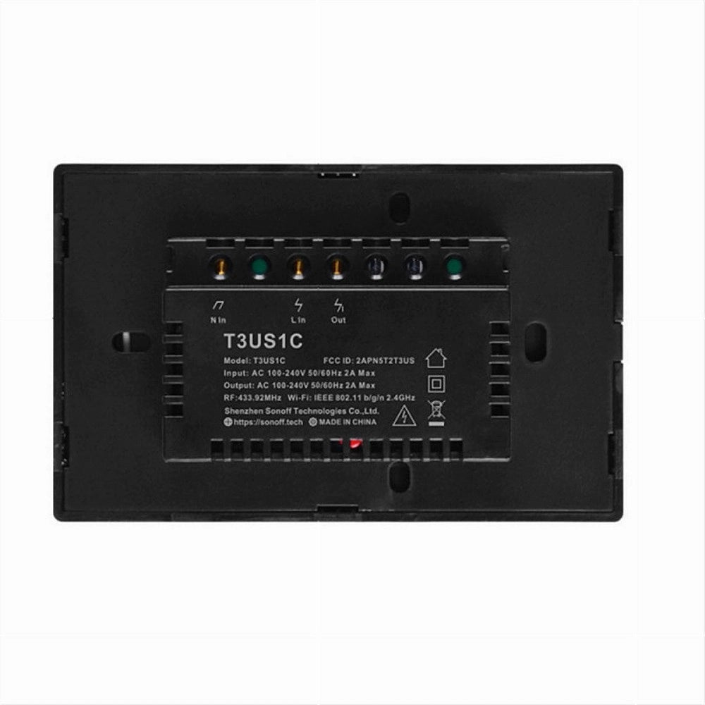 Trade Shop - Interruttore Sonoff Smart 1 Canale Controller Wireless Placca Touch Domotica T3us1c -