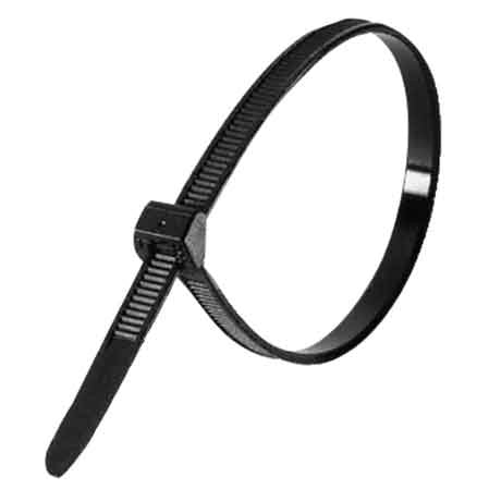 FASCETTA DI CABLAGGIO 4,8x250 mm - Nera - 100 pezzi- IDEAL STAR