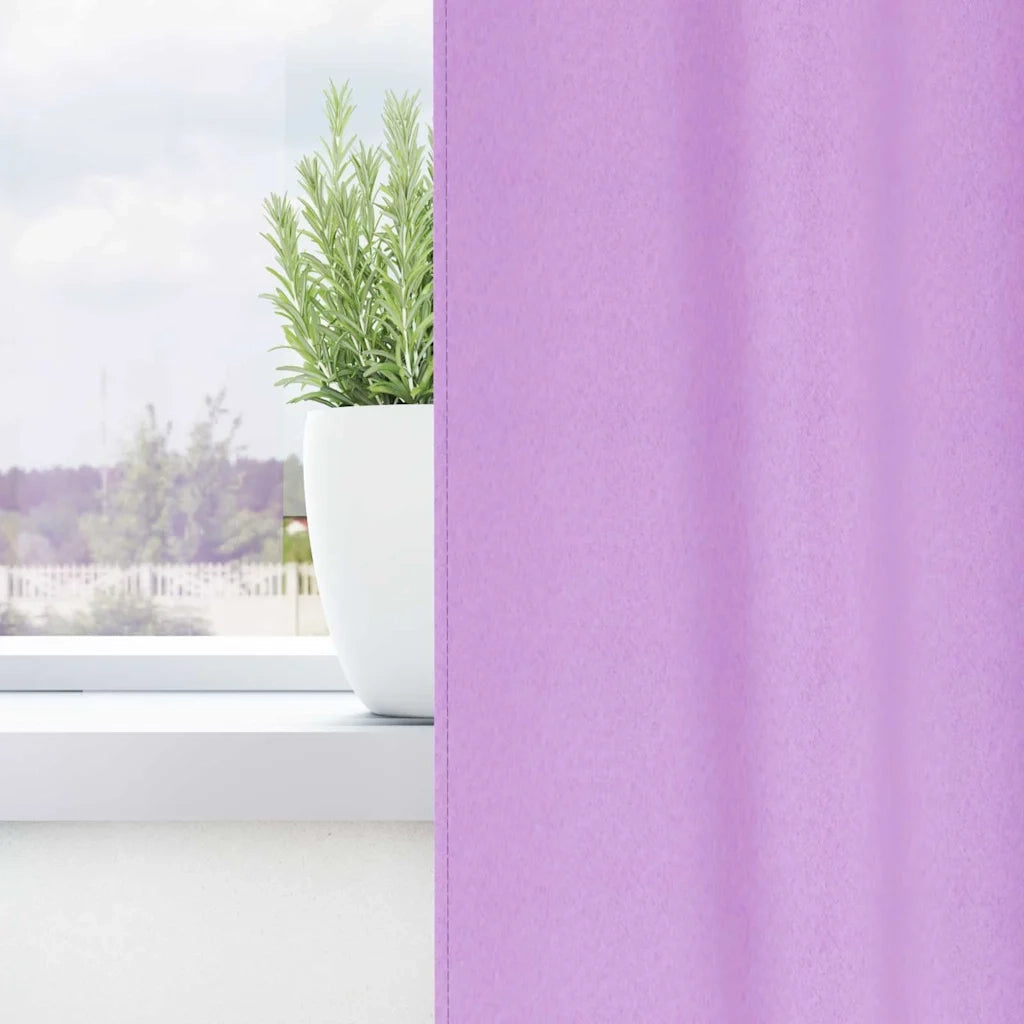 Tende Blackout con Anelli 2 pcs Viola 175 x 140 cm Poliestere 4107489