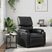 Poltrona Reclinabile Nera in Similpelle 373434