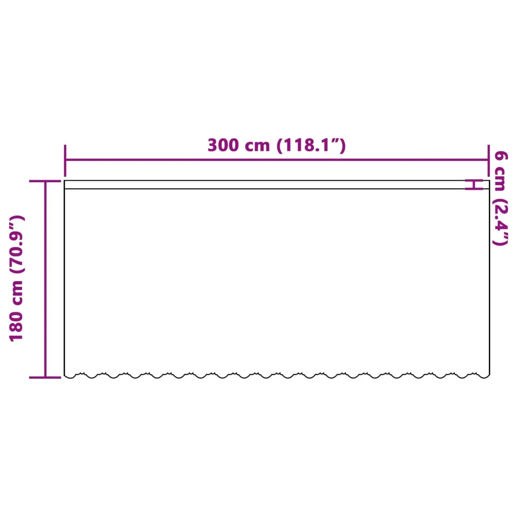 Tenda in Pizzo con tende Bianco 180 x 300 cm Poliestere 4107896