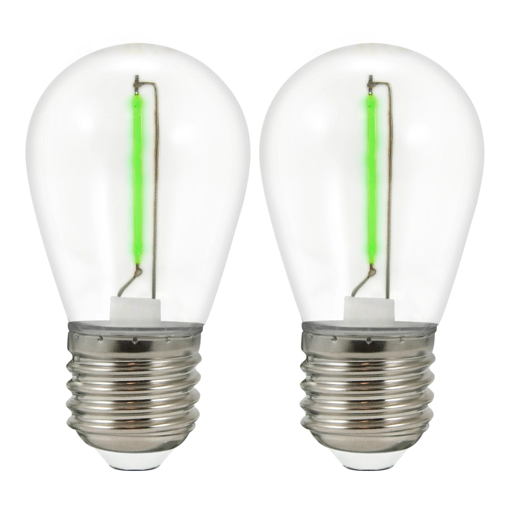 Polux PARTY 2 Lampadine LED COB Neon 36V E27 verdi