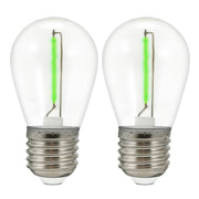 Polux PARTY 2 Lampadine LED COB Neon 36V E27 verdi