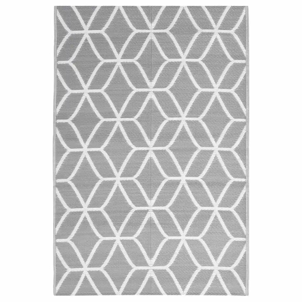 Tappeto da Esterno ARAKIL Grigio 140x200 cm in PP 317010