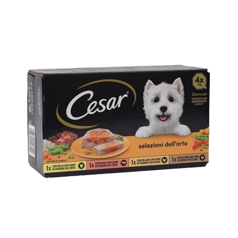 CESAR VASCHETTE IN GELATINA MULTIPACK SELEZIONI DELL' ORTO 4 X 150 GR