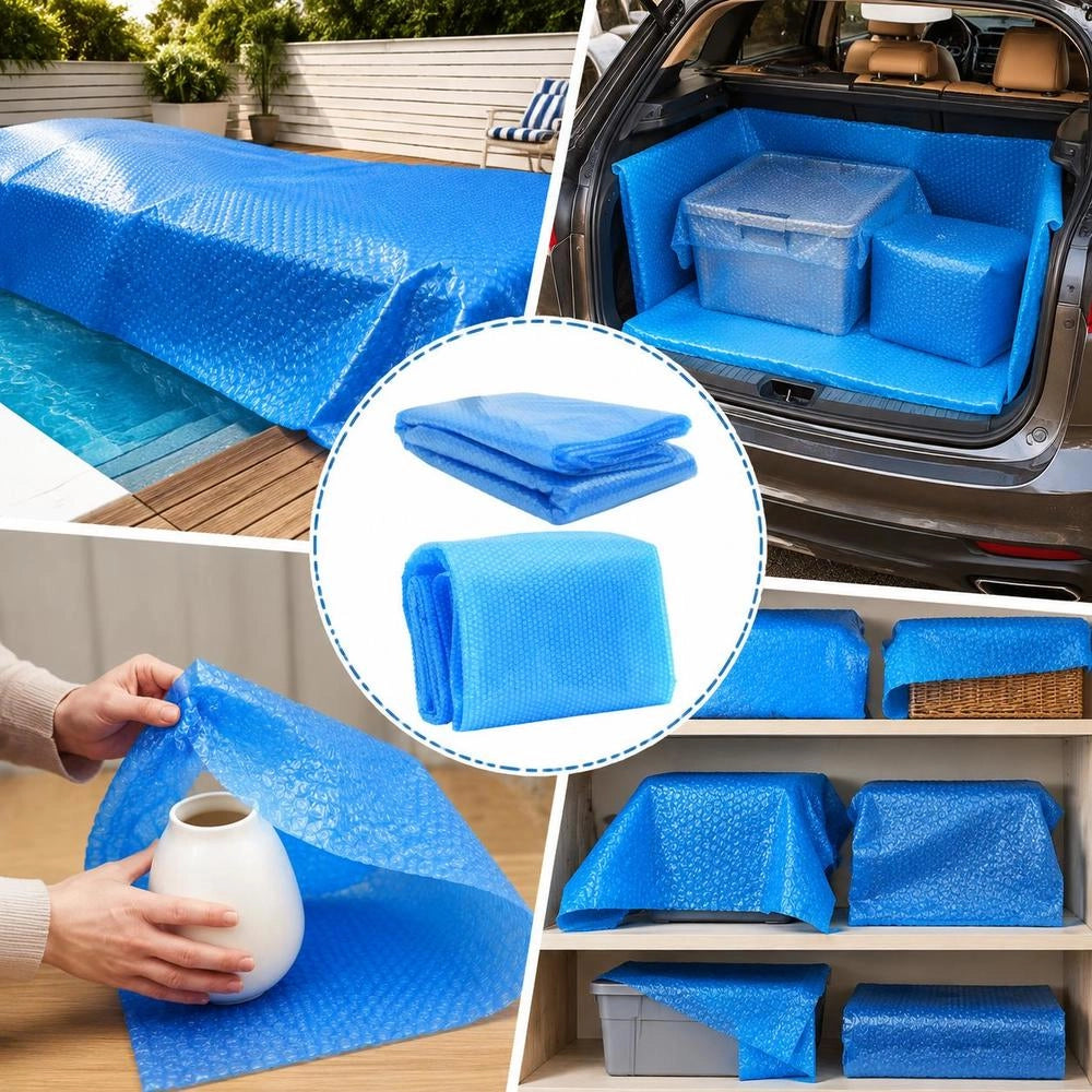 Rectangular Pool Cover 260 X 160 Cm PE Blue