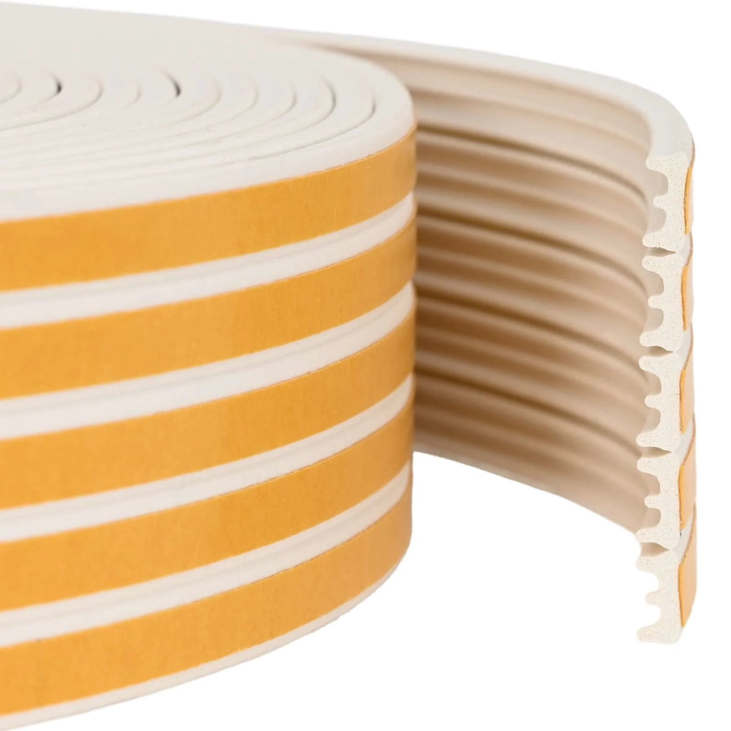 Nastro adesivo per finestre Bianco 15 x 8 mm 12 m Schiuma EPDM 42038094