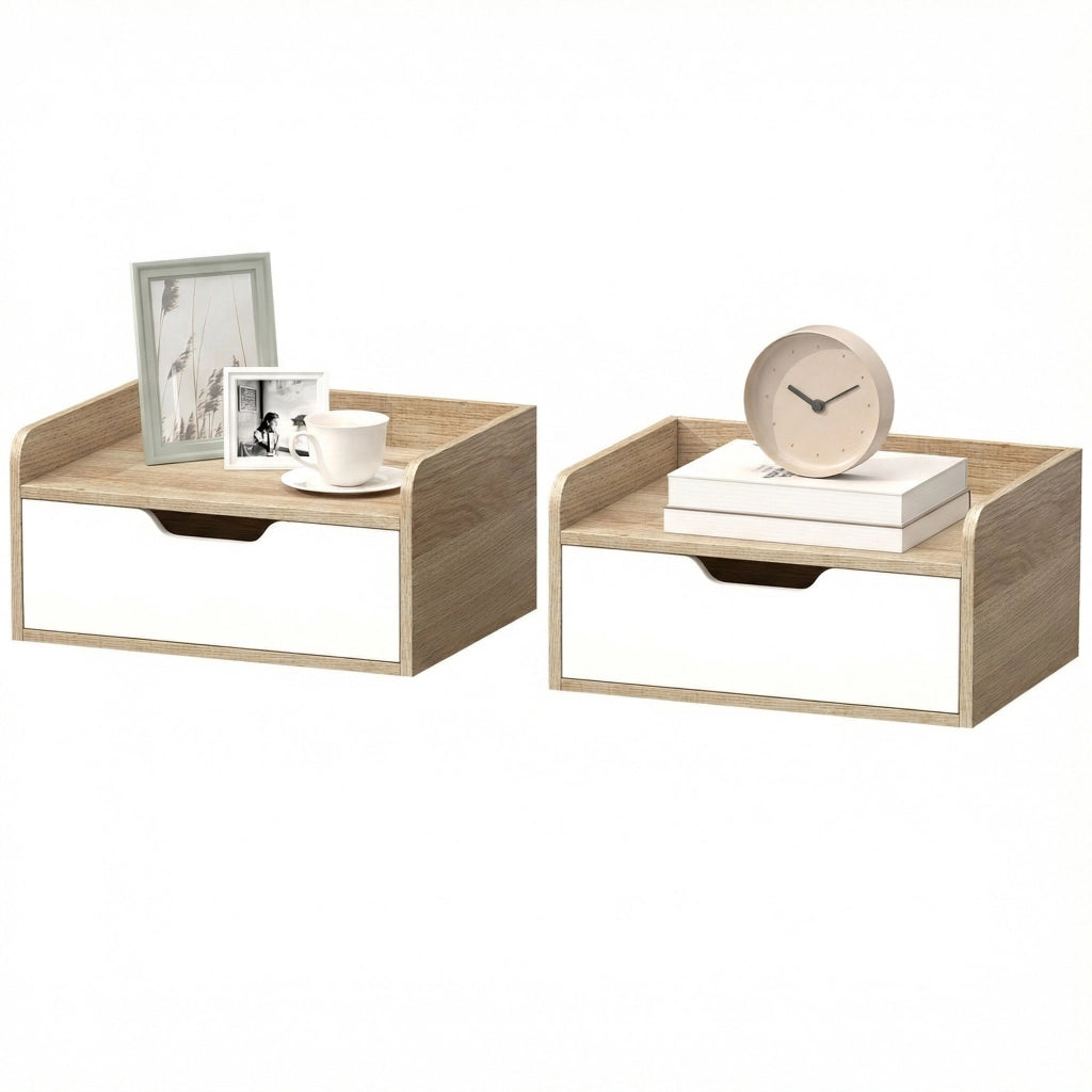 Comodini ¨C Minimal ¨C Legno Naturale 40x30x19,5cm