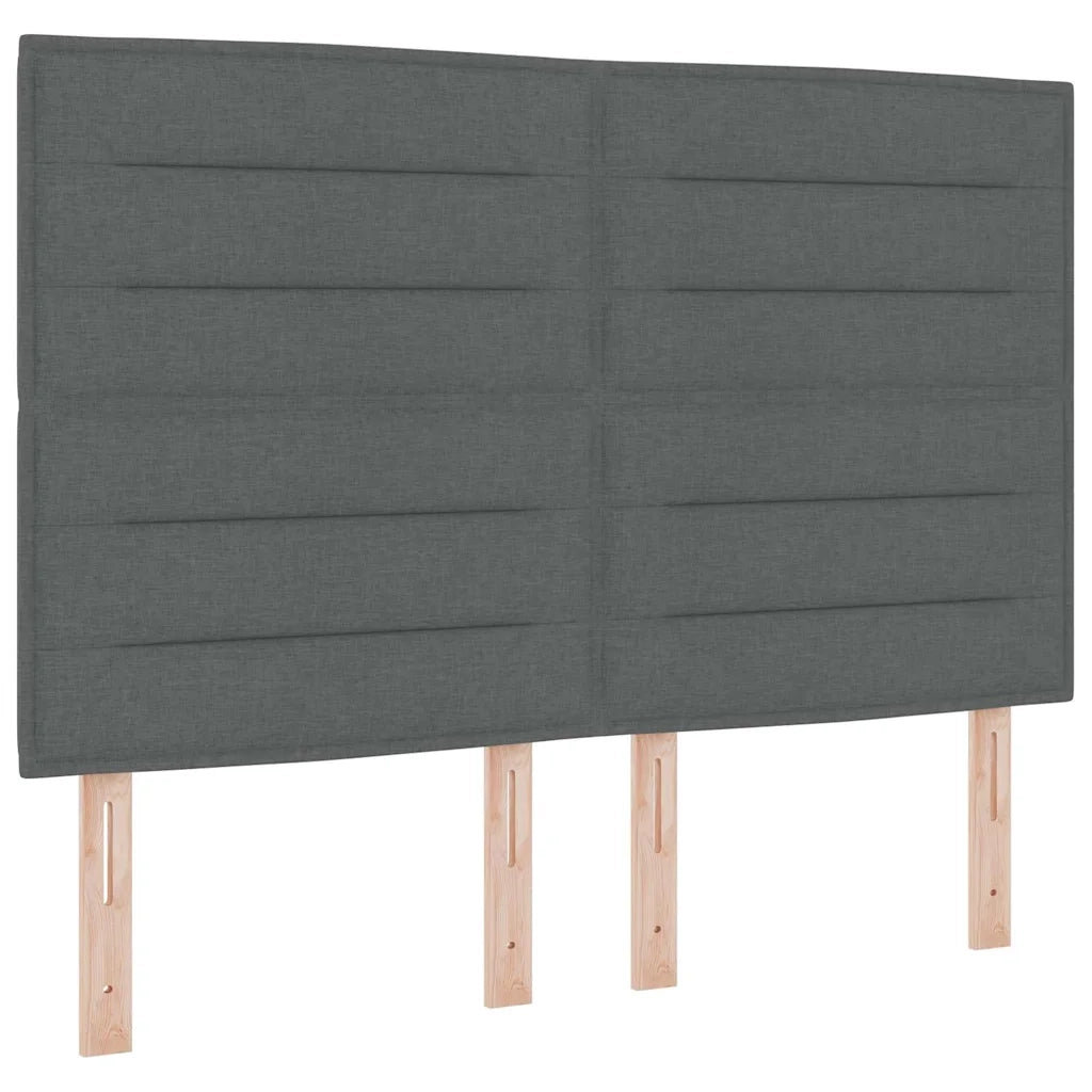 Testiera | Testata Grigio scuro 144 cm Tessuto