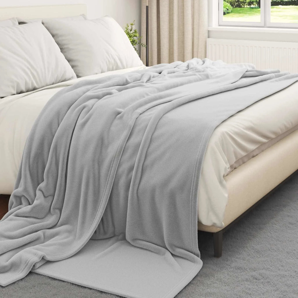 Coperta Grigio 220 x 240 cm Panno