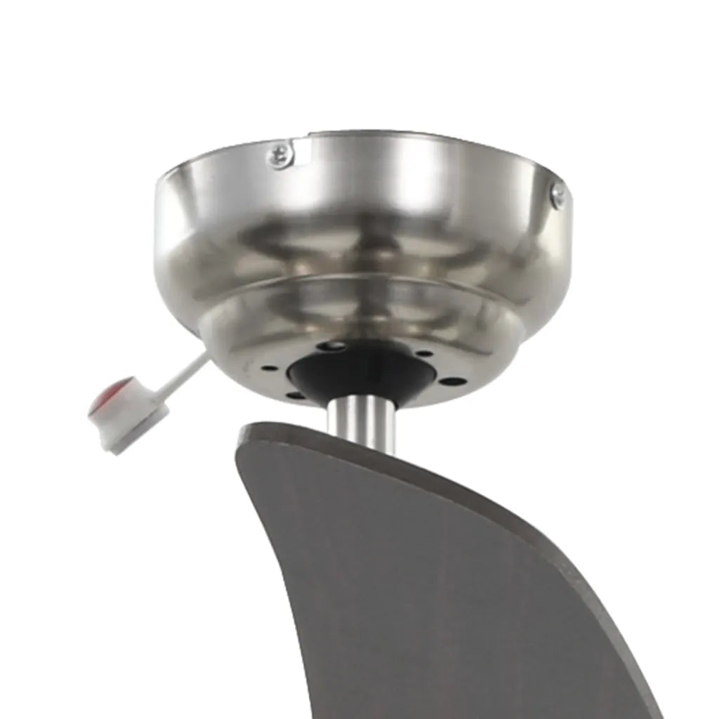 Ventilatore da Soffitto Decorato con Luce 128 cm Marrone
