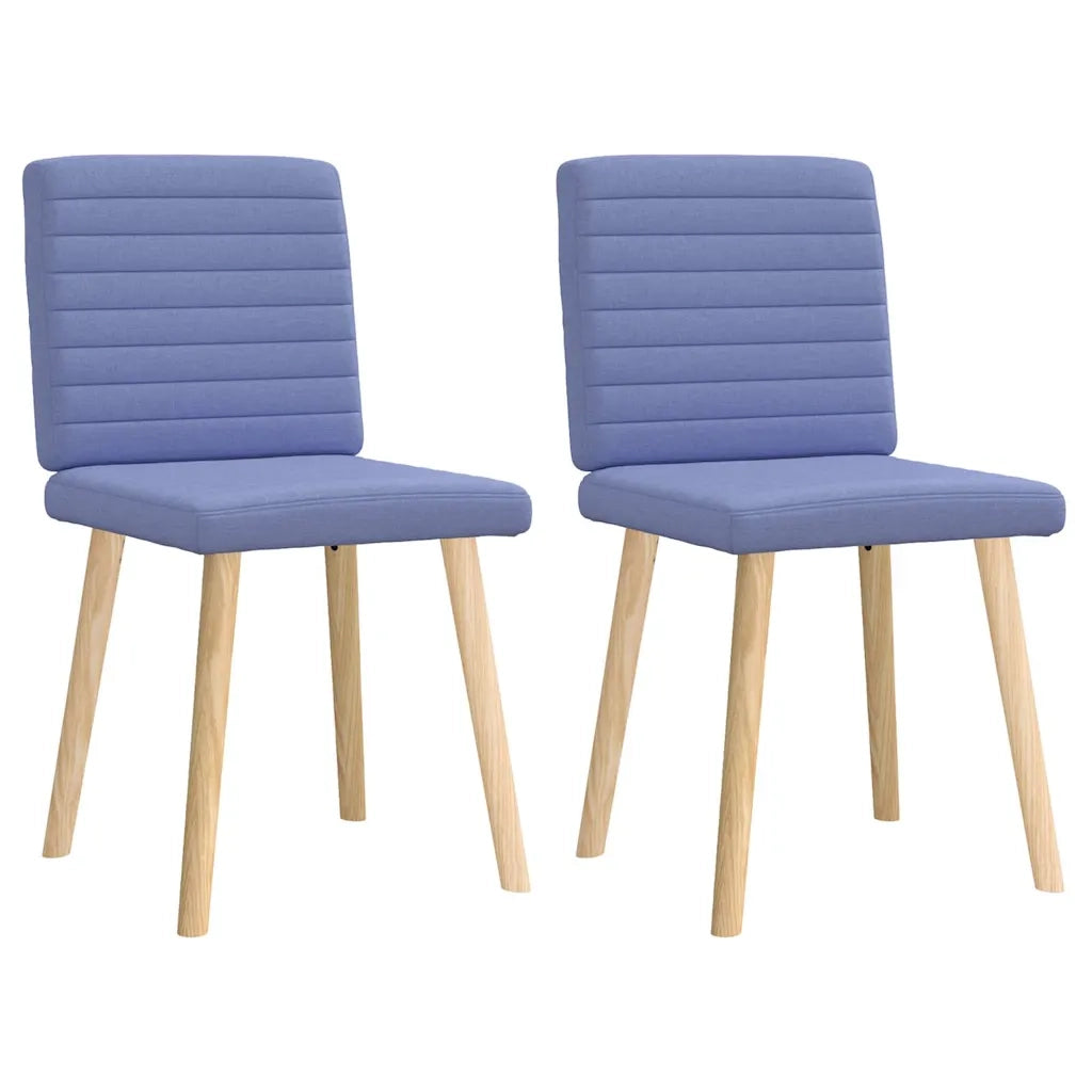 Sedie da Pranzo 2 pz Blu Jeans in Tessuto 4101184