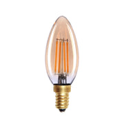 Lampadina LED 4W E14 candela ambra dimmerabile Italux
