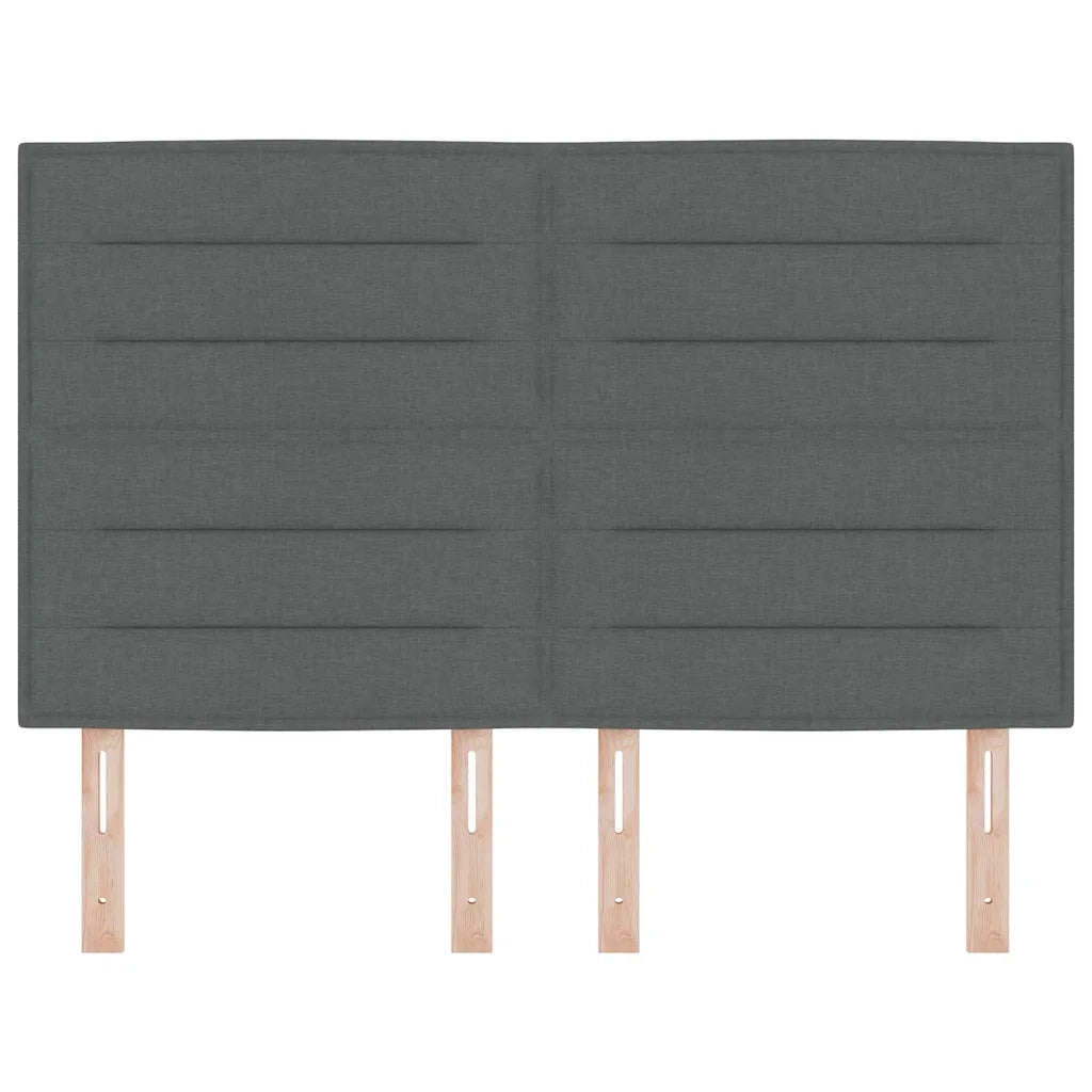 Testiera | Testata Grigio scuro 144 cm Tessuto