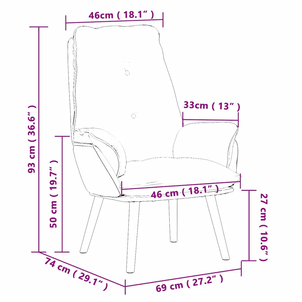 poltrona Grigio chiaro 69 x 74 x 93 cm Tessuto e compensato 42001850