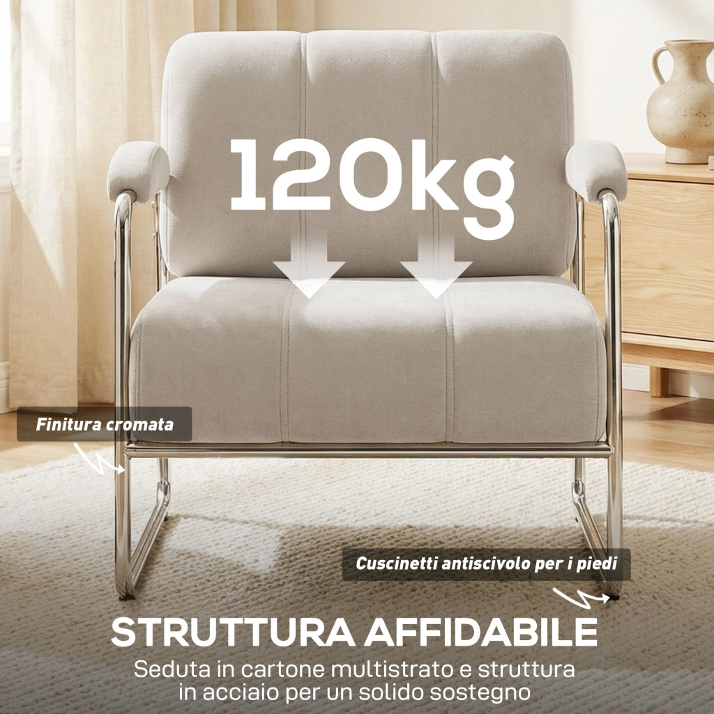 Poltrona Morbida ¨C Zephmum ¨C Ciniglia Beige