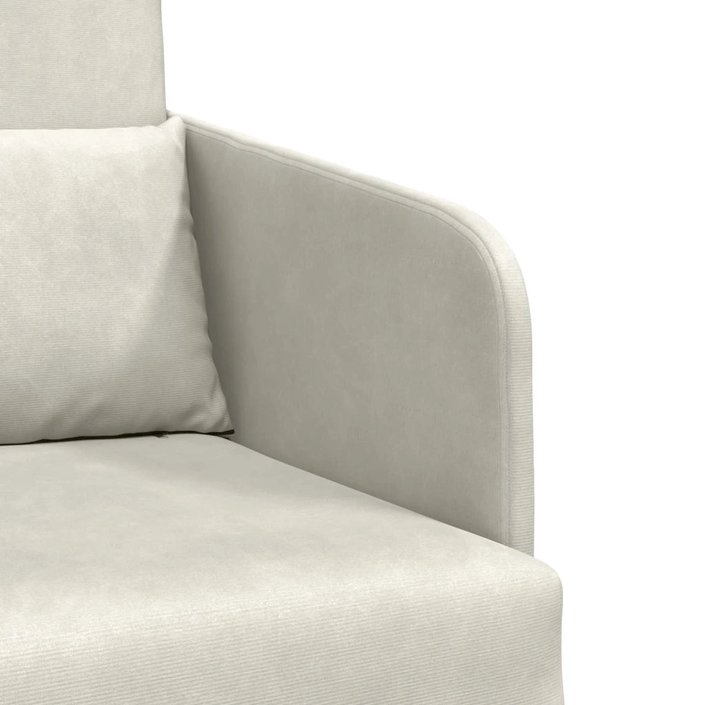 Divano letto | Sof¨¤ letto | Letto singolo Crema 65 x 80 x 83 cm Velluto