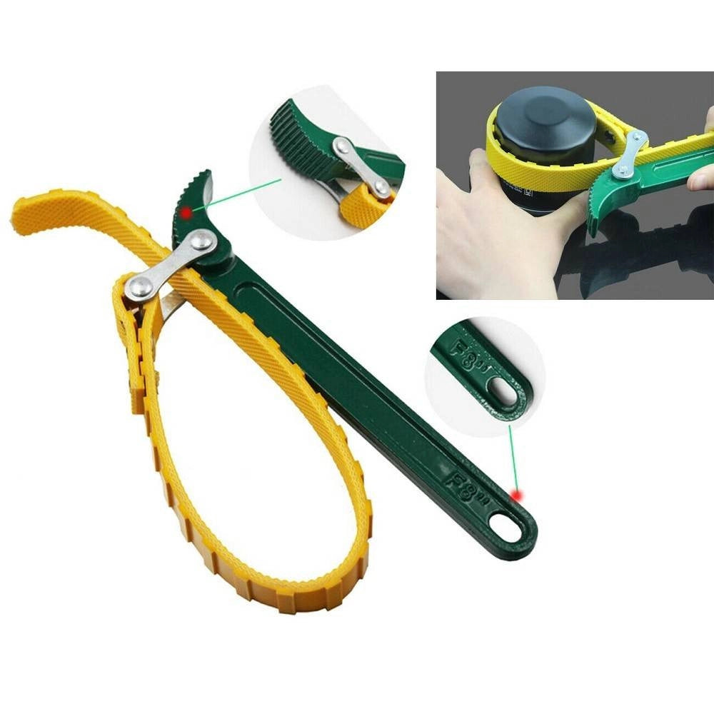Trade Shop - Chiave Per Smontaggio Filtri Olio Motore A Nastro 480mm Gira Tubi Pvc -