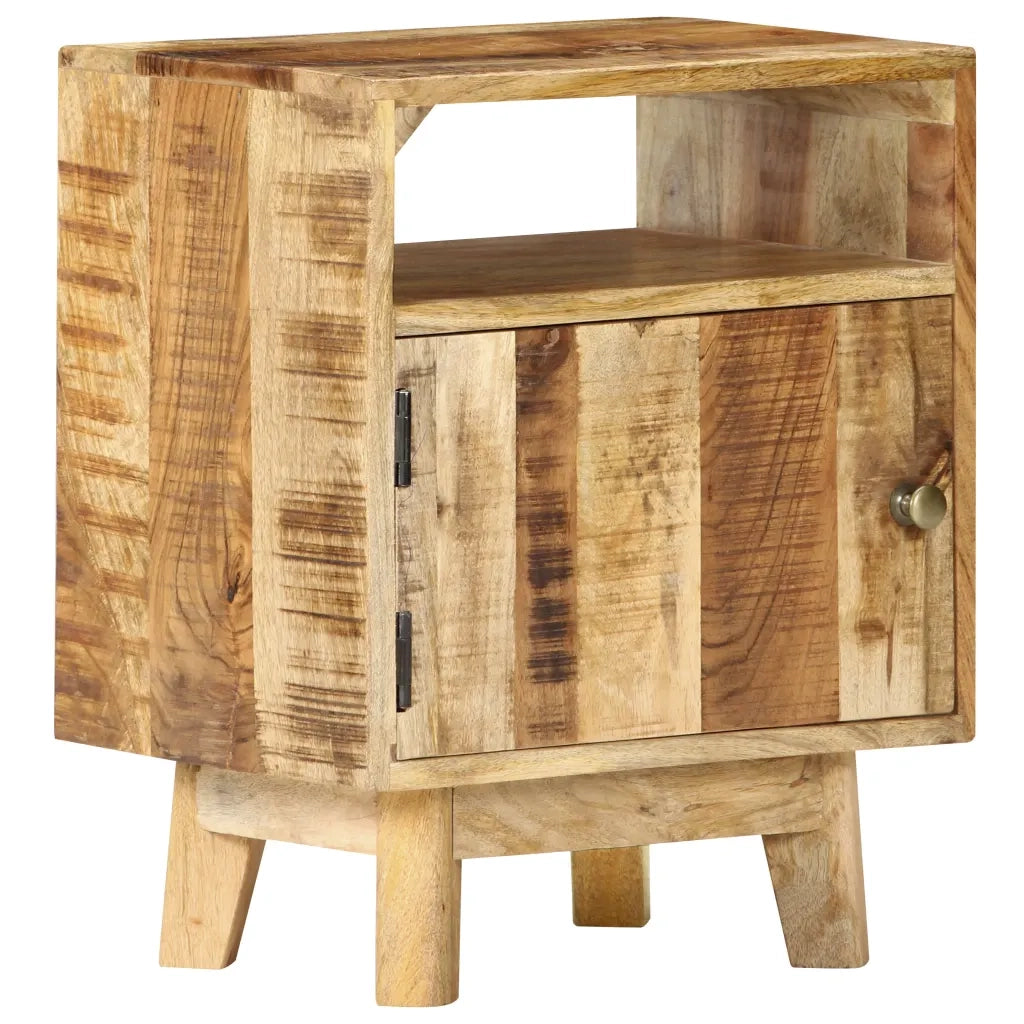 Comodino 40x30x50 cm in Legno di Mango Grezzo 320928