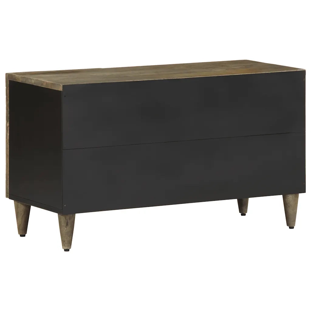 Mobile Porta TV Grigio Chiaro 80x31,5x46 cm in Legno Mango 4017807