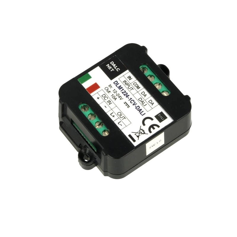 DLM1224-1CV-DALI Led Dimmer Bus DALI 12V 24V 10A Pulsante N.O. 0/1-10V Potenziometro