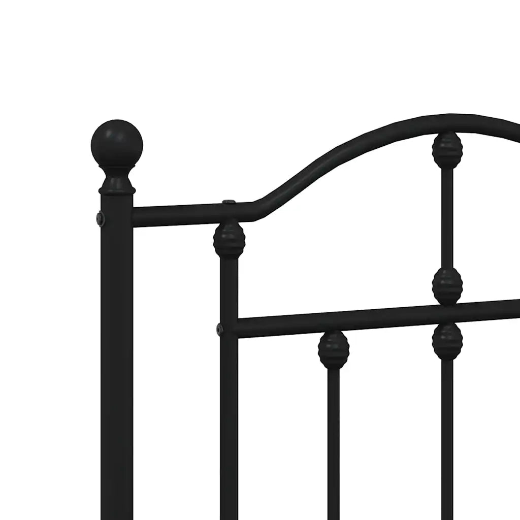 Testiera | Testata di Ricambio in Metallo Nero 180 cm