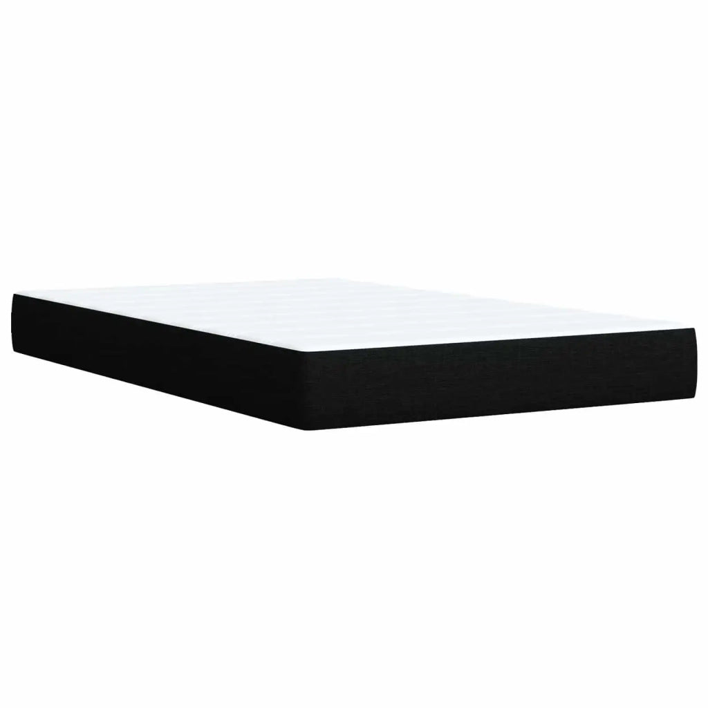 Letto box spring con materasso Nero 120 x 190 cm Tessuto 3451173