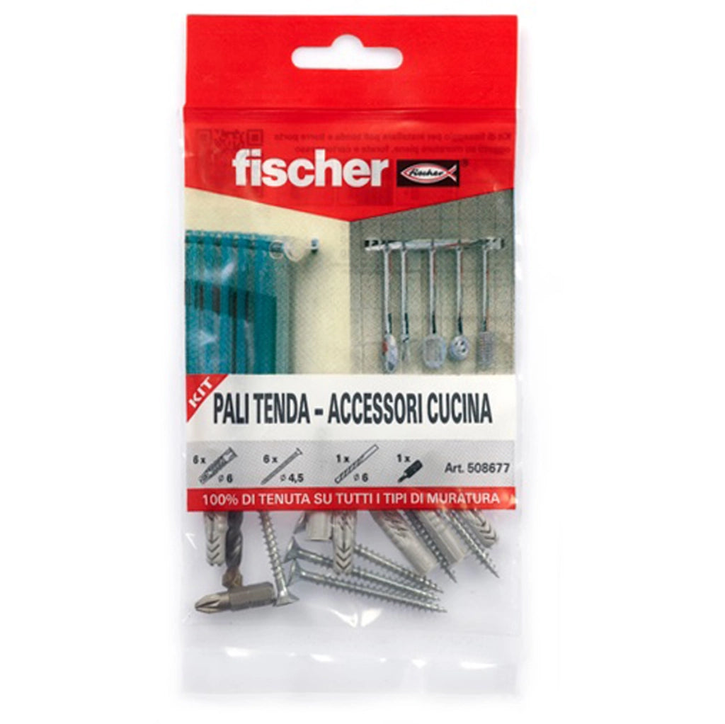 Fischer Kit Pali Tende/Barre Deco Cucina