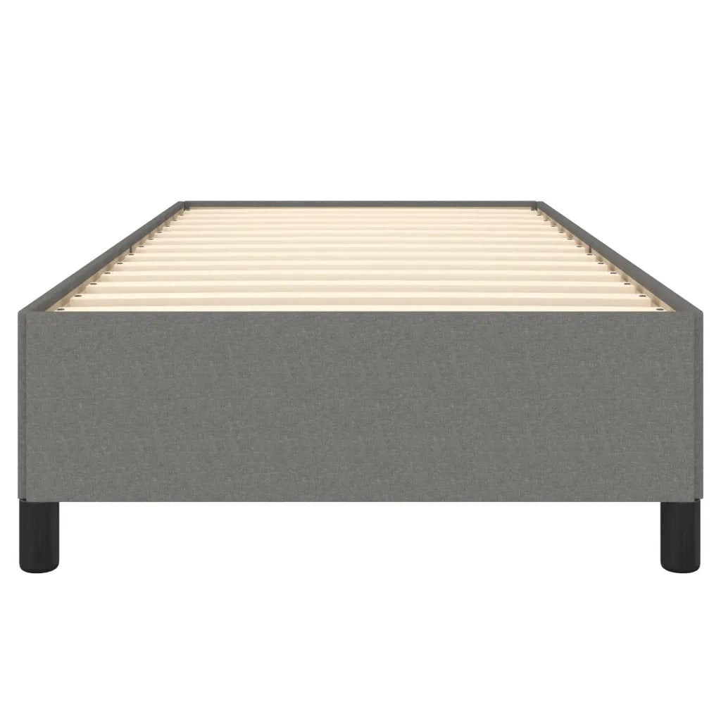 Letto singolo | Letto per adulti | Giroletto senza Materasso Grigio Scuro 90x190 cm Tessuto