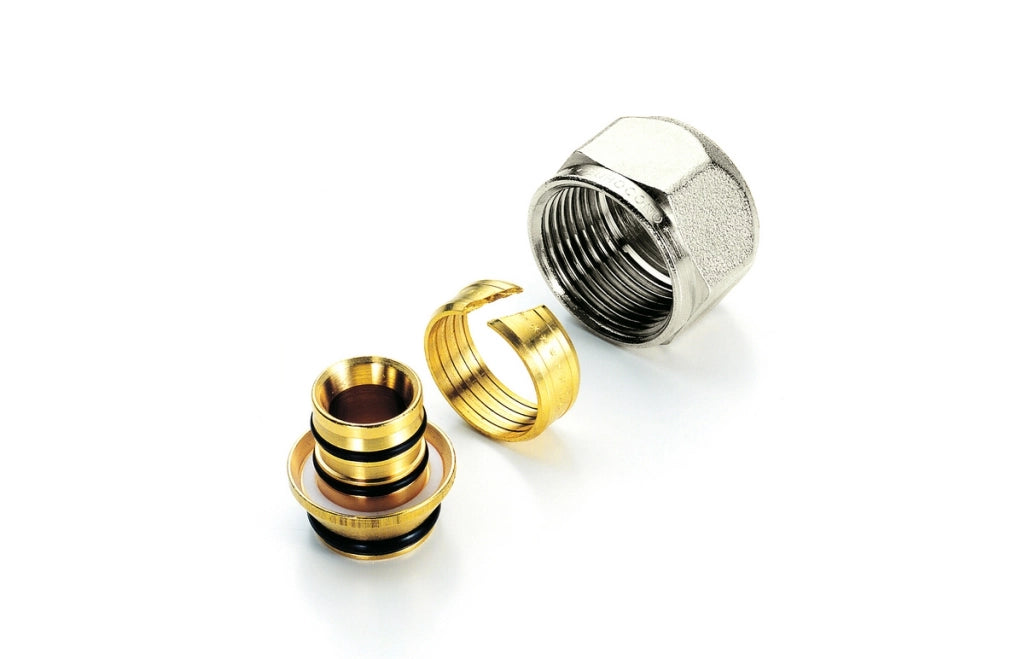 ADATTATORE PER TUBO MULTISTRATO NICHELATO- 16 x 2.0 - 3/4 x 18- TIEMM- pezzi 10