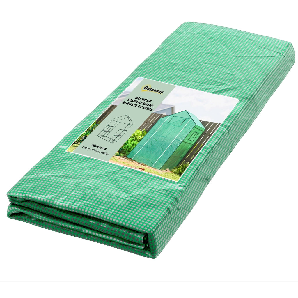 Serra da Giardino con Finestra e Porta ¨C Minimal ¨C Verde 140x73x190 cm