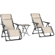 Sedia da pranzo ¨C Minimal ¨C Beige, 2 pezzi, pieghevole, con tavolino