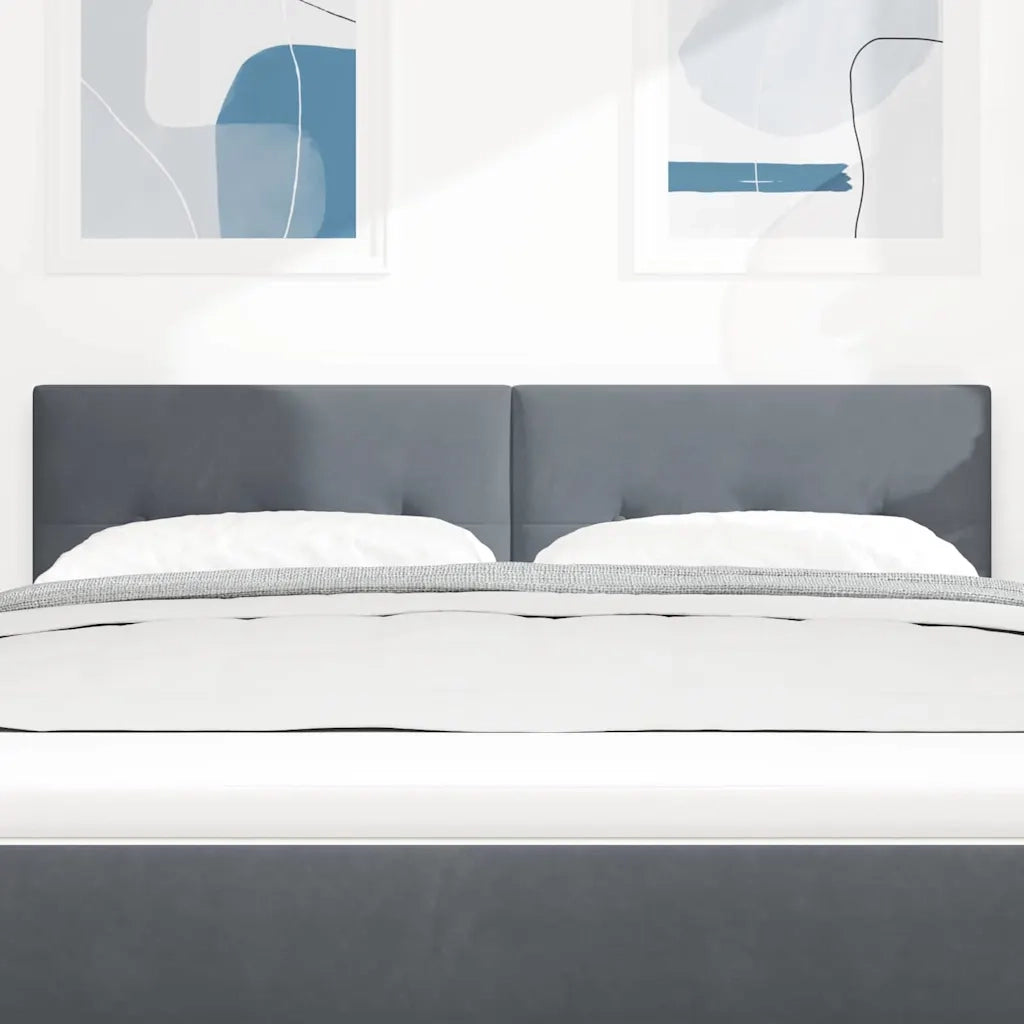 Testiera | Testata Grigio scuro 160 cm Velluto