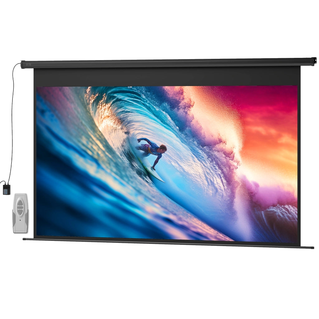 Schermo motorizzato 120 pollici 16:9 4K HD ¨C Minimal ¨C 297x8x183 cm