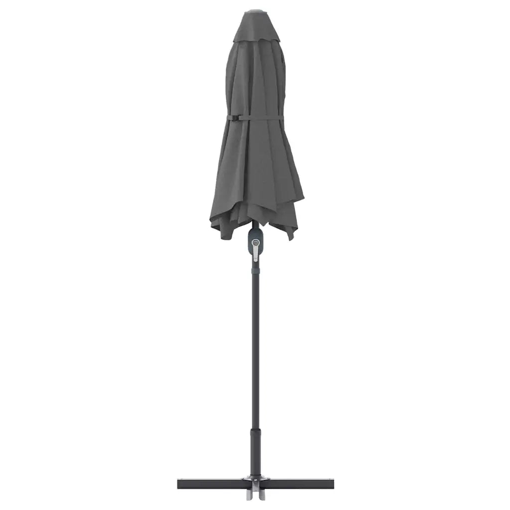 Ombrello da giardino Antracite 370 x 197 x 239 cm 42003369