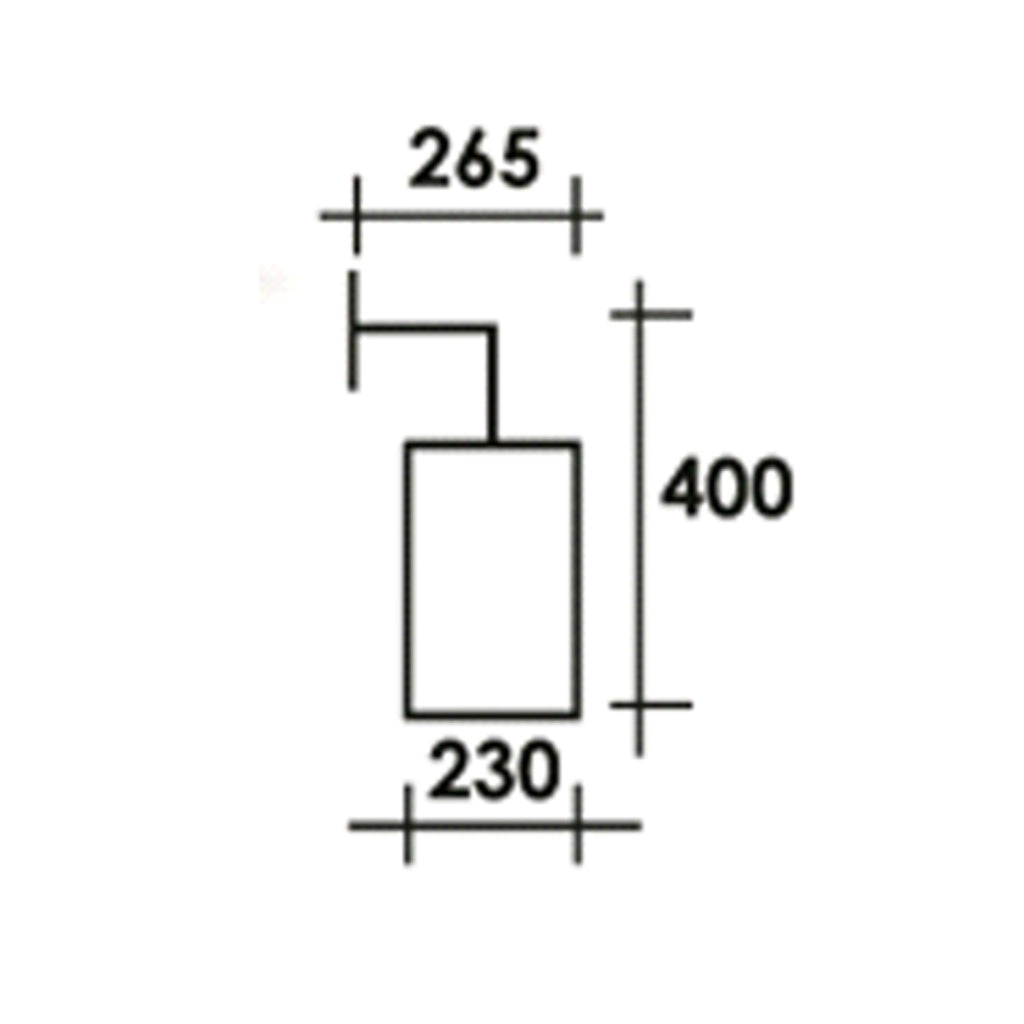 Applique Esterno Sawyer Alluminio Nero Giu' 1 Luce E27 Ip44