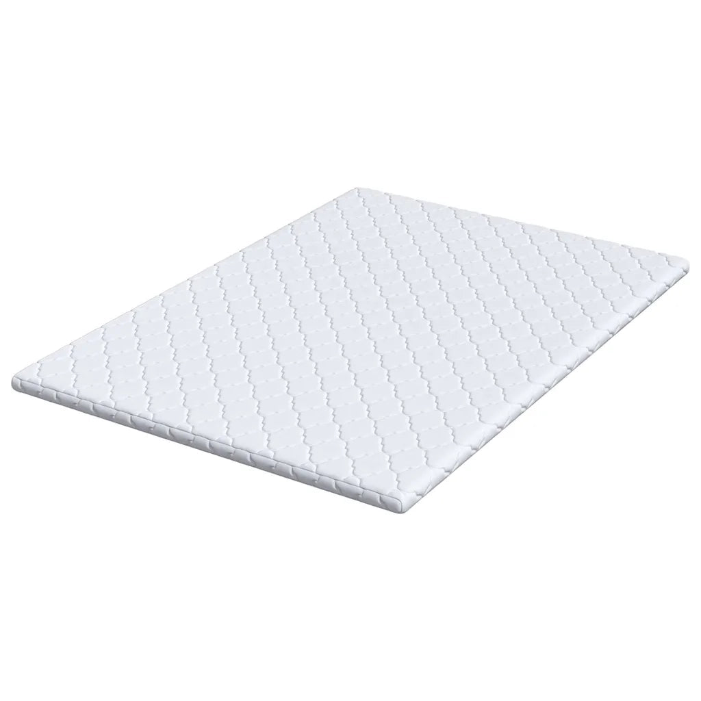 Topper al cocco Bianco 140 x 200 cm Tessuto Jacquard 4106397