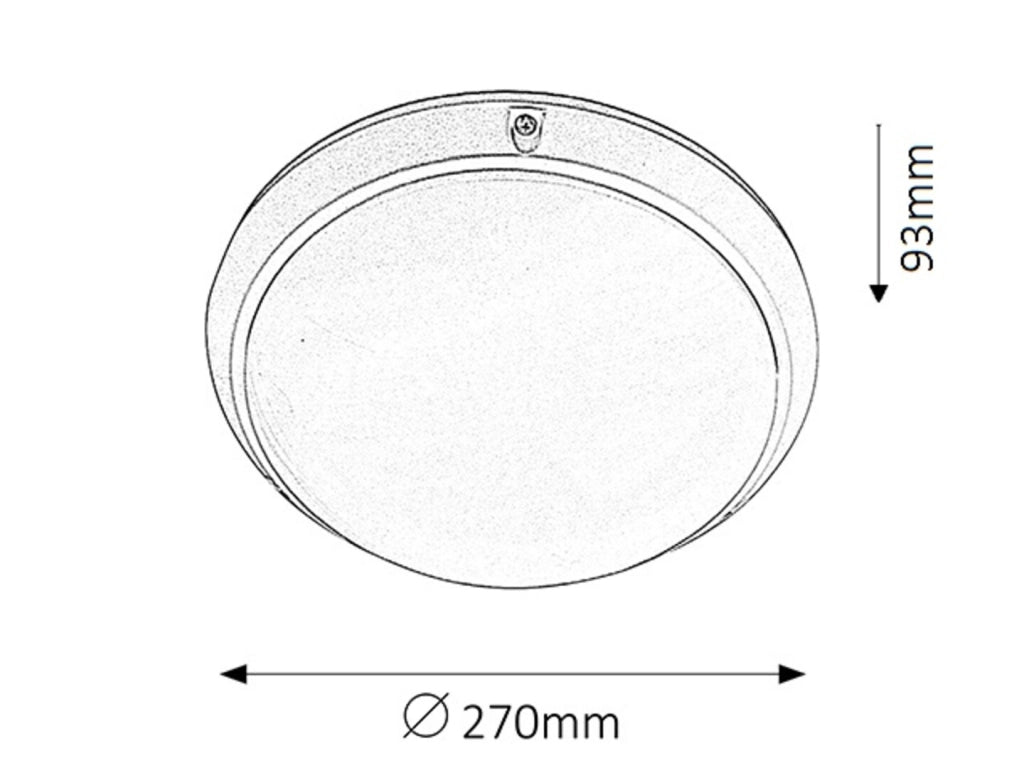 Plafoniera esterna Rabalux Lentil bianca E27 IP54 27cm