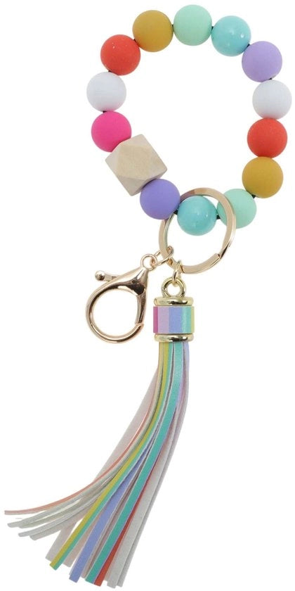 Porta Chiavi in Stile Bohemien con Maniglie in Silicone - Femminile - Comfortevole Cintura - Portachiavi per Polso