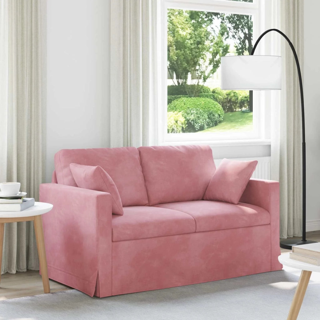 Divano Rosa 138 x 78 x 80 cm Velluto