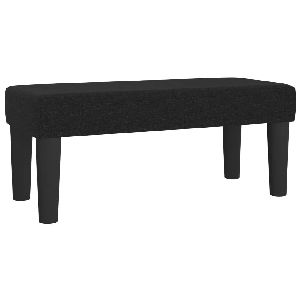Panca-Sgabello Nera 70x30x30 cm in Tessuto 220627